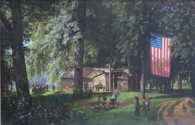 Station de recrutement à Bethléem - William Trost Richards